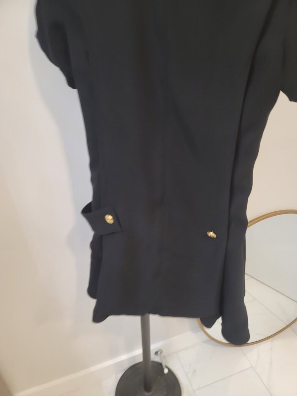 Louis Vuitton Uniforms Dress Women's 34 Black Zip Sleeveless Authentic - Picture 2 of 6
